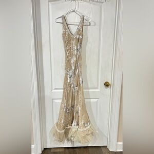 Alex Evenings Fit to Flare Gown